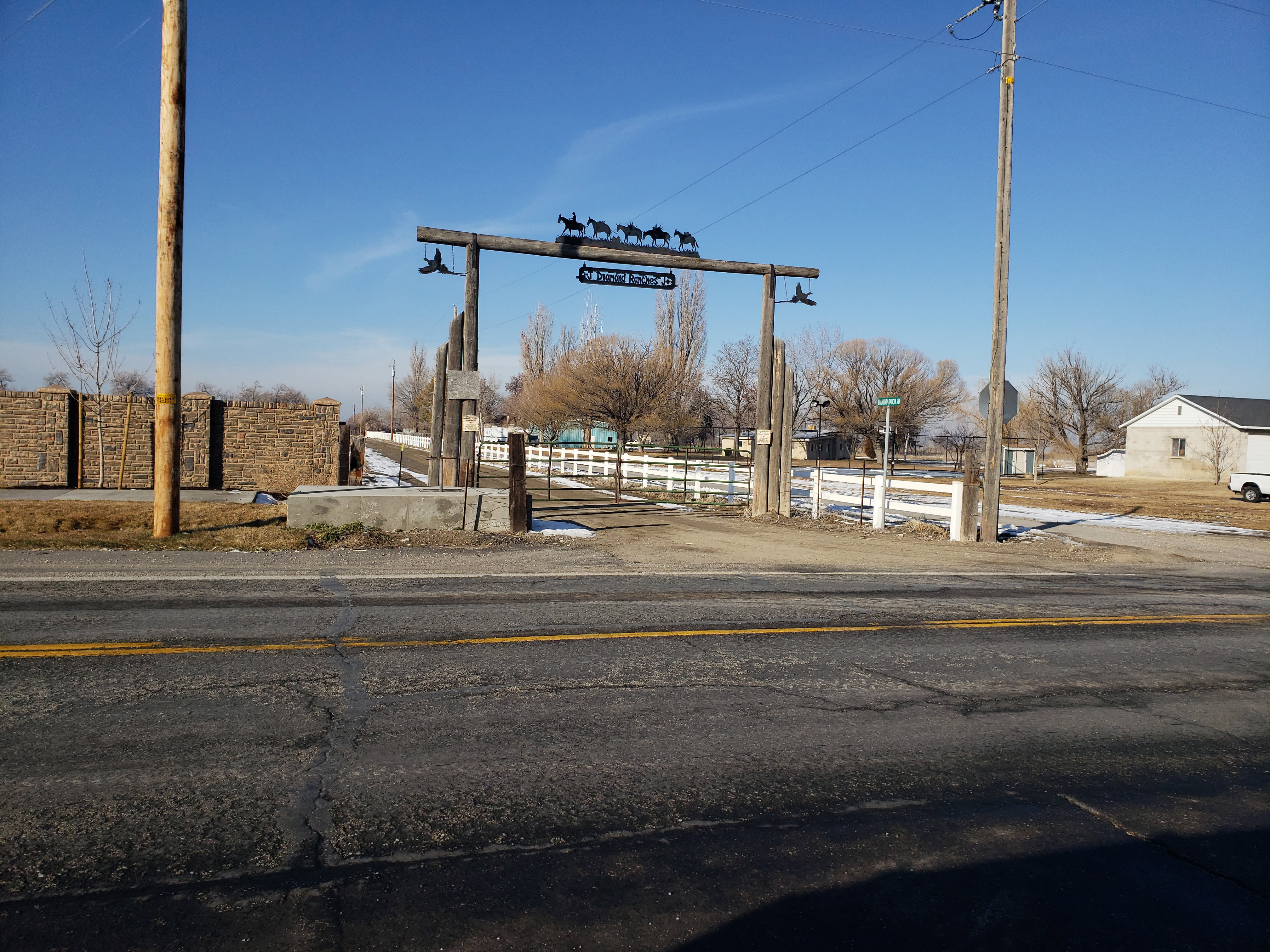 Diamond Ranch Entrance from 4500 West
