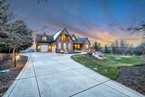 Home is setback for privacy and views and there is