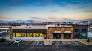 Looking North with parking lot