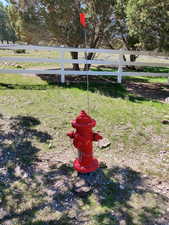 Fire hydrant on east parcel