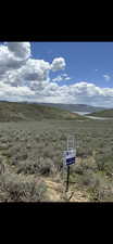 View of mountain feature featuring a water view