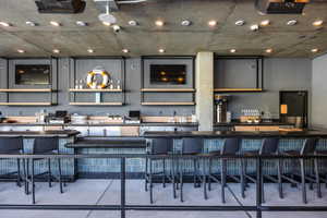 Kitchen with a breakfast bar