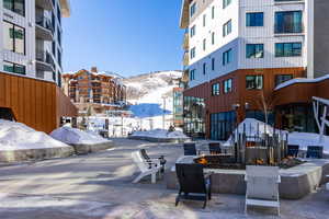 Exterior space with a mountain view