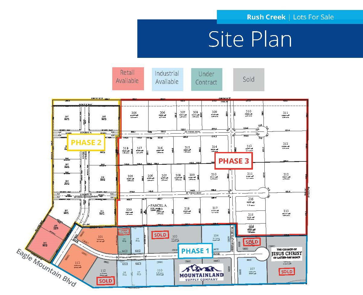 Map of parcels