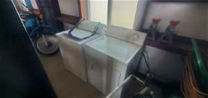 Washer and dryer that will be left for the convenience of the buyer.