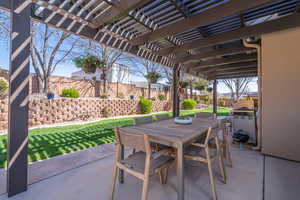 patio with new awning