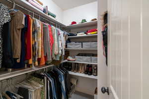 Hers walk in closet