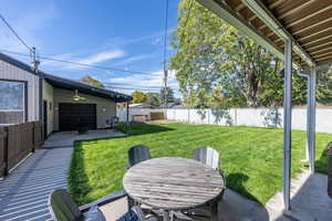 View of yard with a patio area