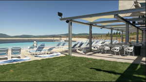 Promontory's Beach Club offers a unique blend of poolside relaxation and lakeside enjoyment.