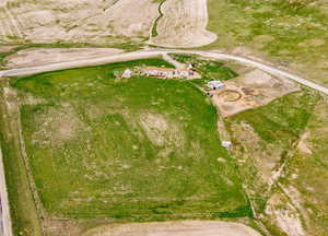 Bird's eye view featuring a rural view