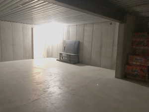 Oversized Unfinished Room Under Garage