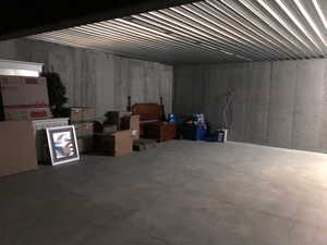 Oversized Unfinished Room Under Garage