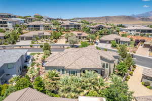 Aerial view featuring back side of home.