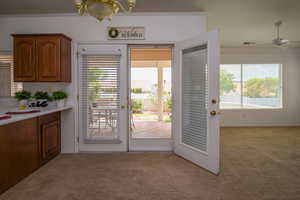 French Doors to Covered Patio