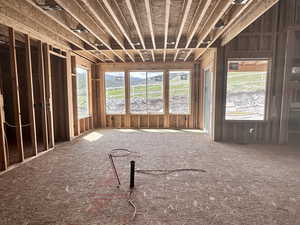 Kitchen looking into dining room