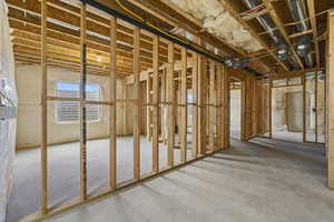 Basement with natural light