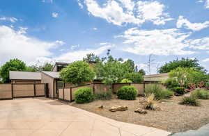 View of patio featuring fire pit