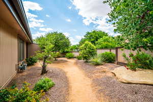 Yard featuring central AC