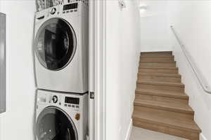 Laundry area with separate washer and dryer