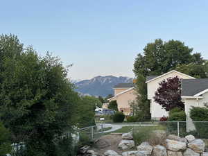 View of mountains from back yard