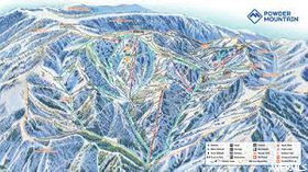 Map of the skiing