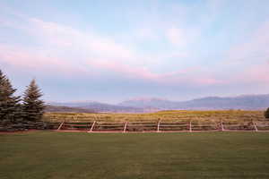 Property view of mountains featuring a rural view