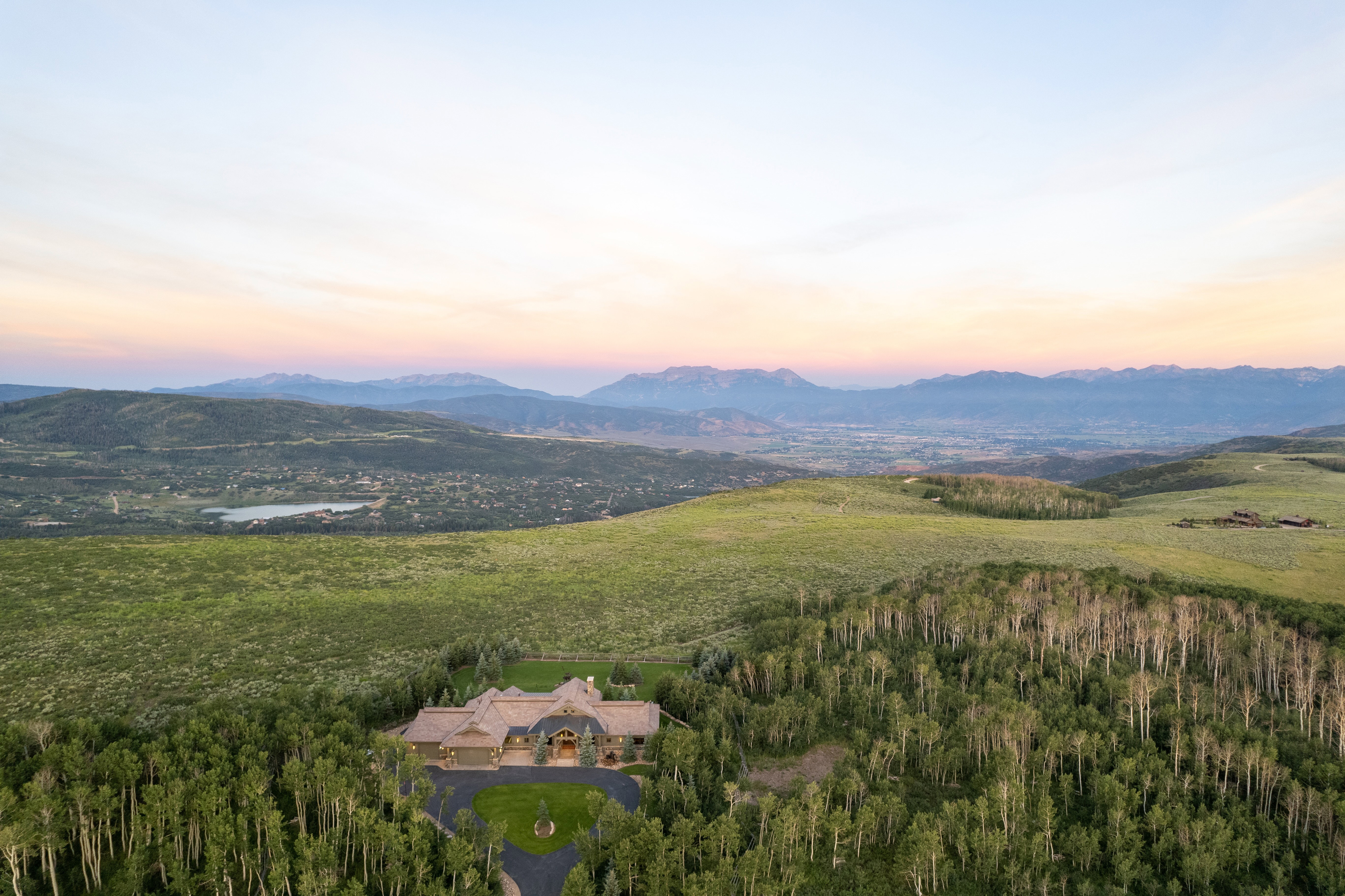 Exterior space featuring a mountain view