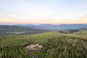 Exterior space featuring a mountain view