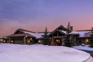 View of front of house with an attached garage