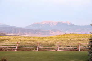 Mountain view with a rural view