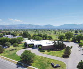 Birds eye view of property (South West View)