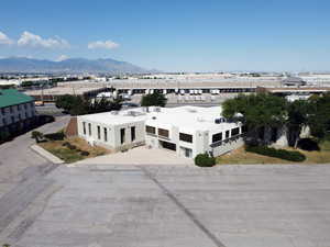 Birds eye view of property (East, parking lot view)