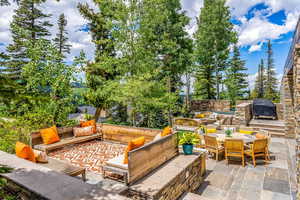 View of patio / terrace with fire pit