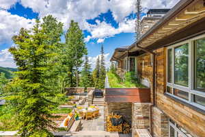 View of patio / terrace featuring an outdoor kitchen