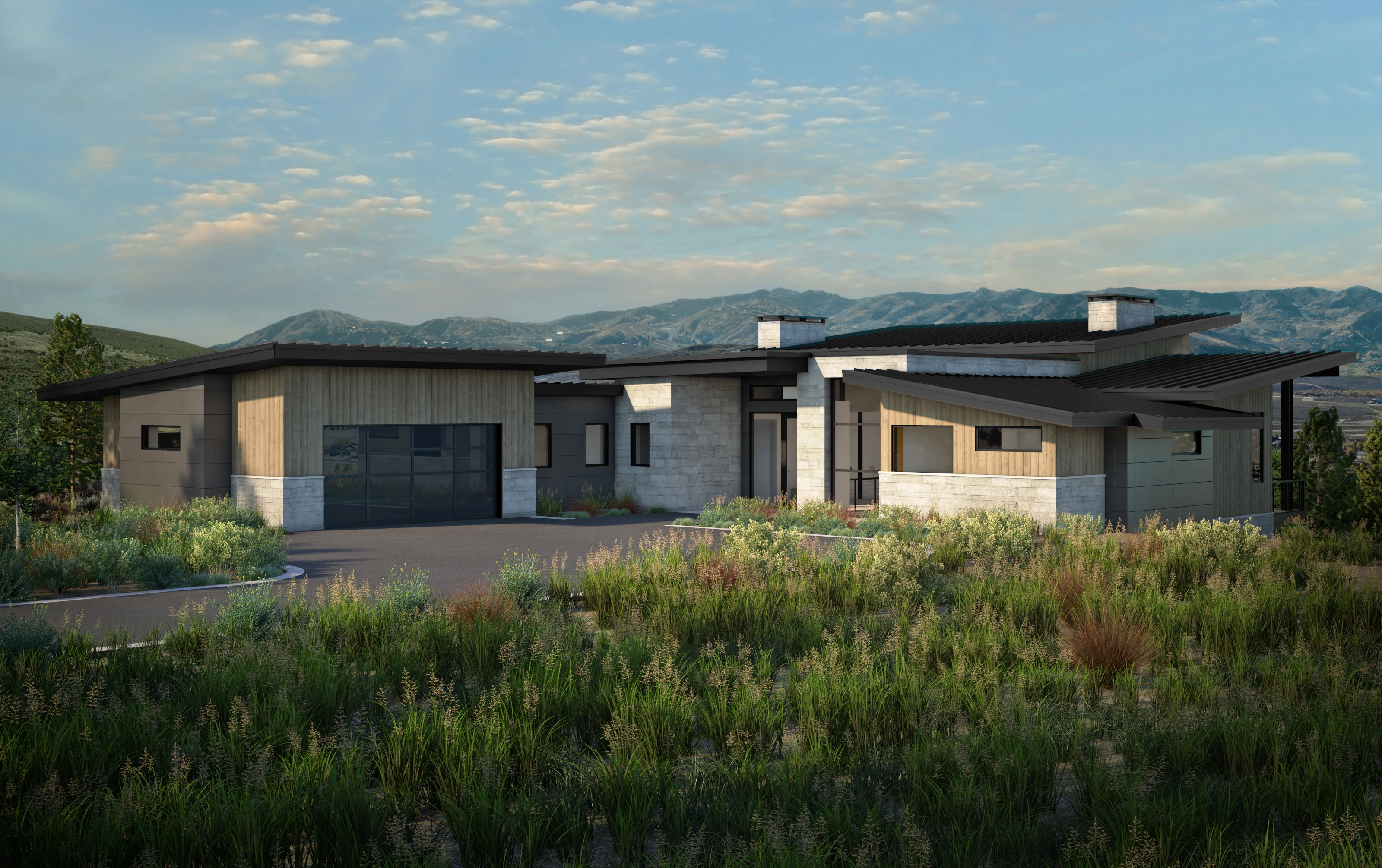 Exterior Rendering - Larkspur (Front)