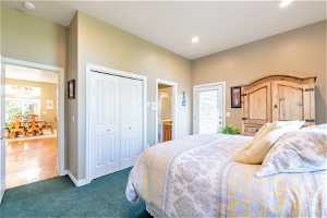 Guest Bedroom with walkout to deck