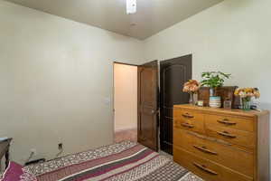 View of tiled bedroom