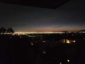 night view from deck