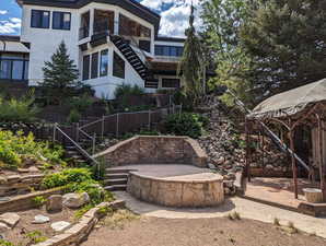 Exterior space featuring a gazebo