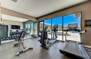 View of workout area