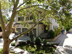 View of front of house featuring garage