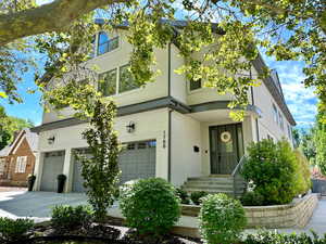 View of front of property with garage