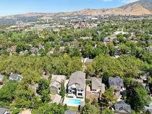 Birds eye view of property