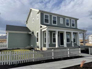 View of front facade featuring a porch