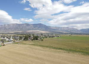 Aerial of mountain view