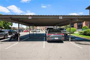 View of parking with carport
