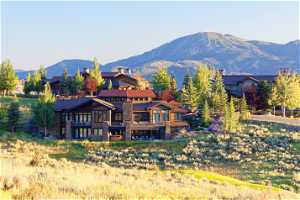 Exceptional Promontory home high in Wapiti Canyon with Deer Valley Resort in the background