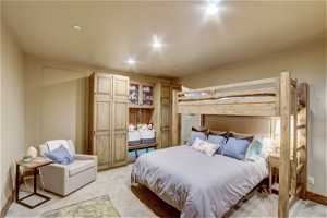 Bunk room in lower level