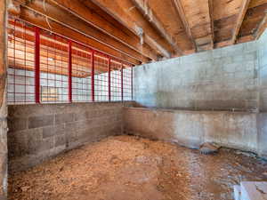 Interior of barn on property