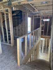 Progress photo 4/9/24: floor 2 stairwell & spiral.